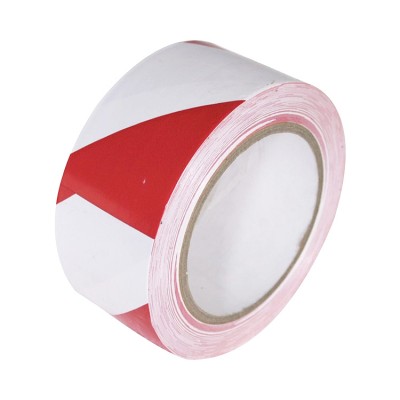 Red & White Eye Catching PVC Vinyl Floor Safety Line Marking Tape