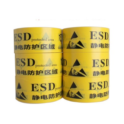 Hot Sale Wear Resisting Caution Tape Safety Walkway Marking ESD Warning Tape Bright colored Floor Tape