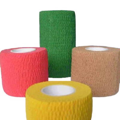 Self Adhesive Sports Elastic Cotton Gauze Bandage Stretch Grip Hockey Ankle Stick Tape