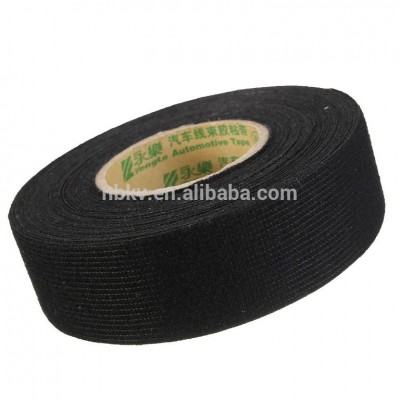 Black PET Auto Cloth Fuzzy Fleece Interior Wire Loom Harness Masking Tape