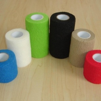 Wholesale Colorful Kinesiology Tape Sports Nonwoven Cohesive Elastic Grip Bandage