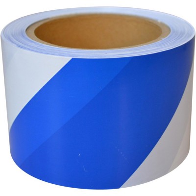 Customized Road Safety Marking Blue And White Barricade Warning Barrier Caution Tape Roll